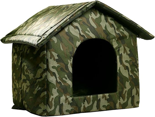 Homeless Pet Tent Puppy Tent House Rainproof Waterproof Cats Sleeping Tent Windproof Stray Cat Dog Winter Bed Folding, Small
