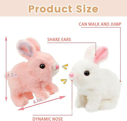 Bunby - My Realistic Bunny Toy, Interactive Bunny Realistic Bunny, Bunbi Realistic Bunny, Vitality Bliss Bunny, Jumping, Twitching, and Shaking Ears (Brown)