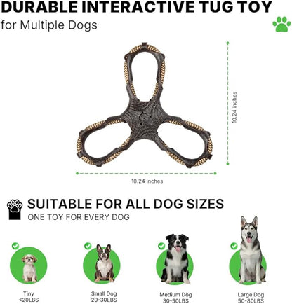 Durable Dog Tug Toy for Multiple Dogs - Tug of War Dog Toy, Dog Chew Toy Promotes Dental Health and Reduces Boredom