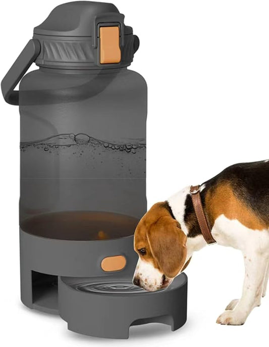 52oz Portable Dog Water Bottle, Dog Travel Water Bottle for Camping Hiking Outdoor Walking (Gray)