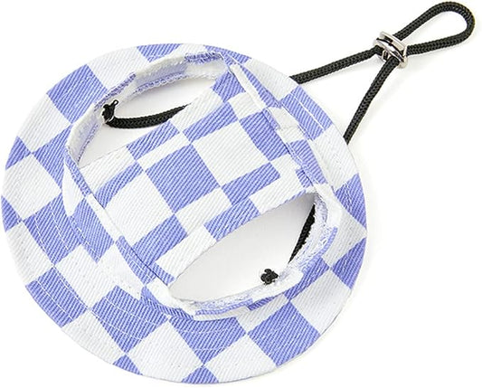 Round Brim Princess Hat Visor Hat Pet Dog Mesh Porous Sun Hat with Ear Holes for Small, Extra Small Dog Teddy, Pug, Chihuahua, Shih Tzu, Yorkshire Terriers, Papillon U-Purple M