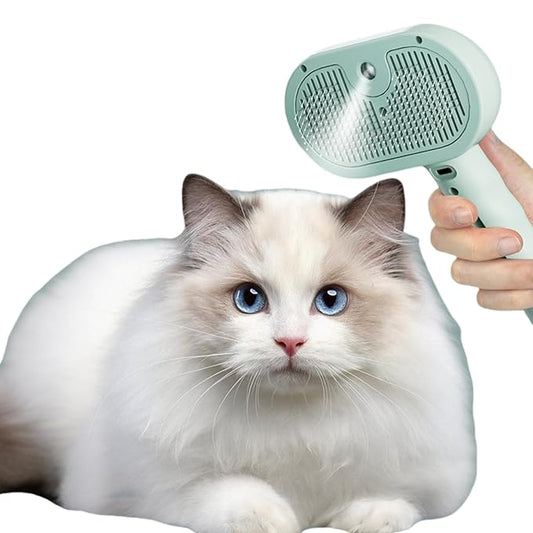Pet Grooming Brush for Dogs and Cats, Pet Spray Massage Cleaning Tool, Hair Removal Comb, Professional Pets Care Accessory for Long or Short Haired Cats Hair Brush (Green)