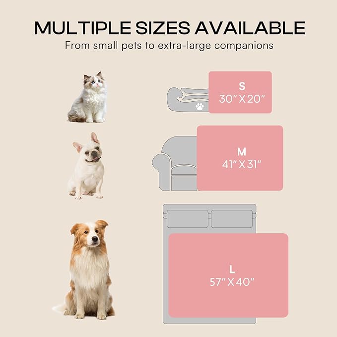 Luciphia 1 Pack 2 Small Dog Blanket Washable Pet Bed Cover Soft Fluffy Puppy Blanket with Premium Fleece 300GSM Cozy Calming Cat Blankets for Indoor Cats Pink 41x31 inch