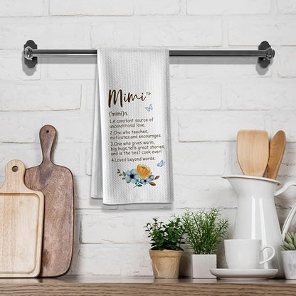 Kitchen Towels for Mimi-Funny Joked Hand Dish Kitchen DéCor, Hilarious Absorbent Tea Towel, for Mimi Nana Grandmother On Mother's Day Birthday,Christmas,Thanksgiving 16" x 24"