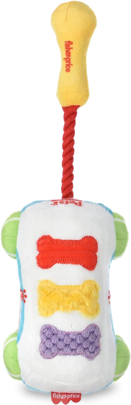 Fisher-Price for Pets Sound-Bites Plush Toy Xylophone for Puppies, Sounds Desensitize Pups to Noises - Noise-Making Chew Toy for Puppies - Multifunctional Dog Toy