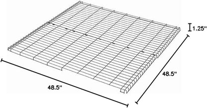 MidWest Homes for Pets Dog Exercise Pen Wire Mesh Sunscreen Top for Dog Pens and Playpens, Rust Resistant, Black E-Coated, Hardware Included, 540-WM