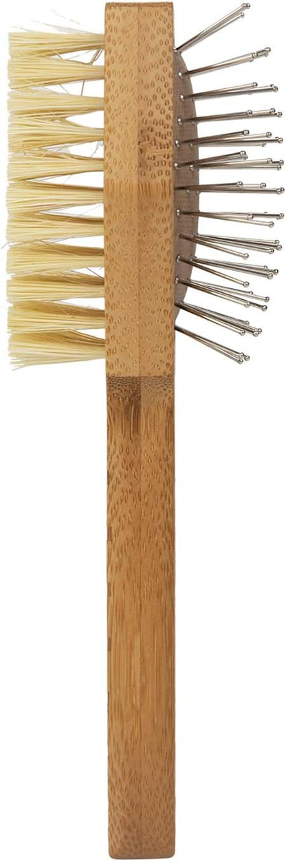 Burt's Bees for Pets Double Sided Pin & Hemp Bristle Dog Brush | Best All-Purpose Dog Brush To Reduce Shedding Great for All Small Dogs And Puppies (Pack of 1)