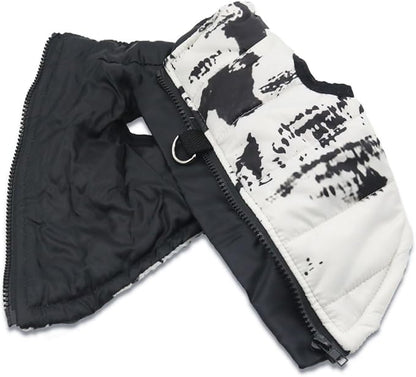 Winter Dog Coats Warm Small Dog Jacket Pet Jackets Puppy Cold Weather Coat Pet Clothes for Small Dogs, Tie-dye