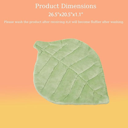 Self Warming Cat Leaf Mat,Comfortable Soft Fabric Breathable Cozy Cat Warm Bed Mat with Foil Insulation,Cat Bed Mat for All Seasons, 26.5"x20.5" Ideal for Cats Small Pets