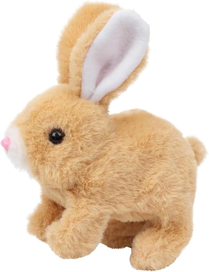 Bunby - My Realistic Bunny Toy, Interactive Bunny Realistic Bunny, Bunbi Realistic Bunny, Vitality Bliss Bunny, Jumping, Twitching, and Shaking Ears (Brown)