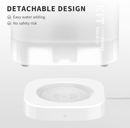 PETKIT New Wireless Pump Dog Cat Water Fountain with 5 pcs Filters, Quiet and Anti-Dry Pet Water Fountain with Wireless Pump for Indoor Cats/Dogs