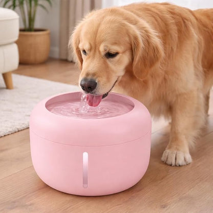 Pet Life ® 'Moda-Pure' Ultra-Quiet Filtered Automatic Dog and Cat Fountain Waterer or Feeder with Automatic Shutoff Feature - Includes Filter
