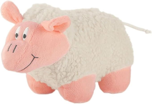Jeffers Pet Plush Dog Toy with Squeaker, Fleecy Lamb 5"– Soft Plush Interactive Puppy Toy for Chewing, Fetch, Indoor Outdoor Play for Small Medium Dogs, Machine Washable, Perfect