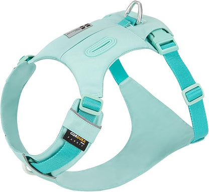 Lightweight Dog Harness, Large to Very Large Breeds, Adjustable Fit.Pet Harness with Pocket, Dog Training Harness for Outdoor Walking Running, Hiking (Aqua Green, XS)