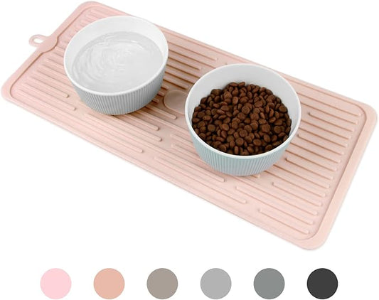Keep Your Floors Clean with Dahaiwua Pet Food Mat - Dishwasher Safe, Food-Grade Safe for Dogs and Cats Mat for Prevent Food and Water
