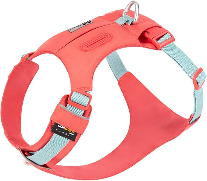Lightweight Dog Harness, Large to Very Large Breeds, Adjustable Fit.Pet Harness with Pocket, Dog Training Harness for Outdoor Walking Running, Hiking (Watermelon Red, XXS)