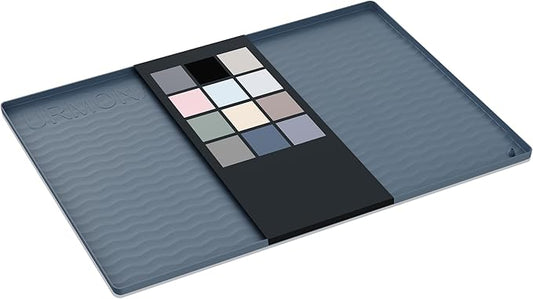 URMONA Waterproof Silicone Under Sink Mat 40'' x 22'' Shelf Liner for Kitchen and Bathroom, Cabinet and Counter Protector, Storage and Organizers, Litter Mat, Pet Cat Puppy Essentials(Dark Grey)
