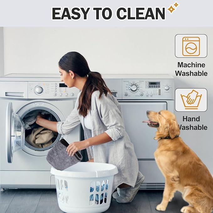 Super Absorbent Dog Bathrobe, Microfiber Dog Drying Coat Dog Bath Robe Towel for Small, Medium & Large Dogs, Quick Drying, Warm Keeping Dog Robes for After Bath Supplies
