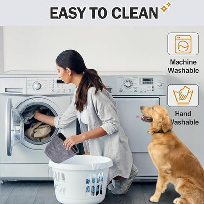 Super Absorbent Dog Bathrobe, Microfiber Dog Drying Coat Dog Bath Robe Towel for Small, Medium & Large Dogs, Quick Drying, Warm Keeping Dog Robes for After Bath Supplies