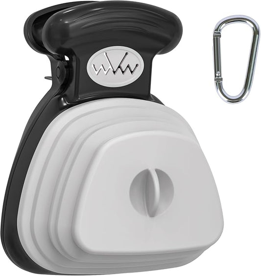 SUPERDESIGN Portable and Versatile Pet Poop Scooper, Ideal for Walking Traveling and Camping with Small and Large with CLeash Clip and Garbage Bag Bin Dogs Poop Scooper Small