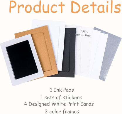 Inkless Paw Print Kit,Dog Paw Print Kit,Dog Nose Print Kit,Clean Touch Ink Pads and Imprint Cards,Pet Paw Print Impression Kit for Dogs Cats Footprint Keepsake
