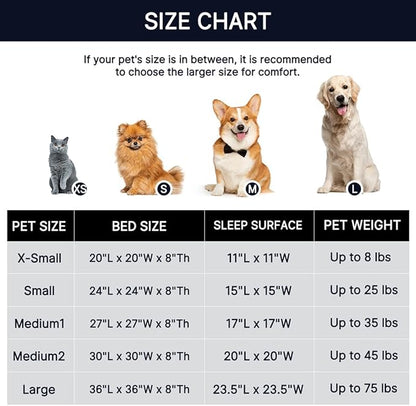 WESTERN HOME WH Calming Dog & Cat Bed for Small Medium Sized, Round Donut Washable Medium Dog Beds, Self Warming Fluffy Anti-Slip Indoor Cat Dogs Bed for Pet up to 35 lbs (27 Inches, Light Grey)