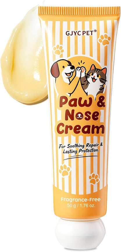 Paw & Nose Balm for Dogs & Cats - 1.76 oz | for Dry, Cracked Paw Pads & Rough Snout | Conditioning Formula with Organic Shea Butter, Jojoba Oil & Ceramide Complex | Safe & Lickable