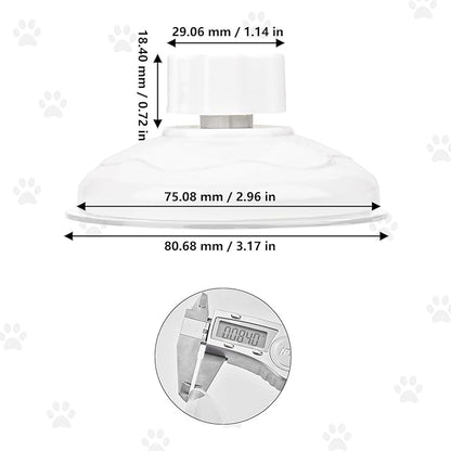AccEncyc Thick Suction Cup Cat Perches 4Pcs Cat Hammock Replacement Screw Suction Cups for Window Seat
