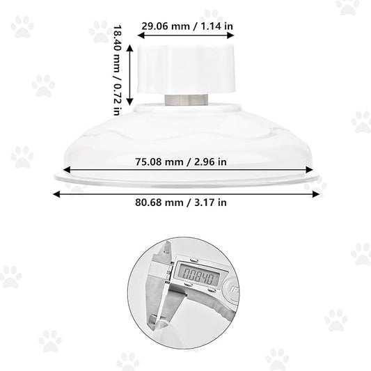 AccEncyc Thick Suction Cup Cat Perches 4Pcs Cat Hammock Replacement Screw Suction Cups for Window Seat