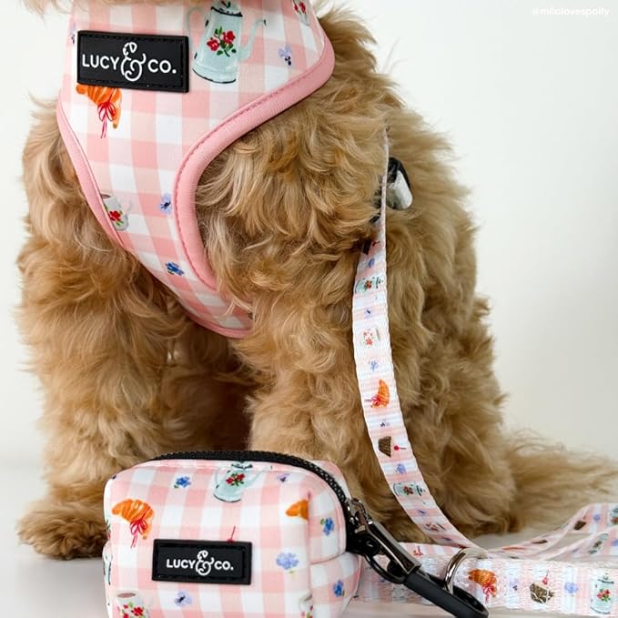 Lucy & Co. Sipping Slowly Dog Poop Bag Holder, Durable Waste Bag Dispenser with Clip for Leash