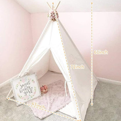 Kids Teepee Tent Indoor with Star Lights, Gift for Boys & Girls, Toys for Toddler, Kids Playhouse for Indoor Decor Party Games