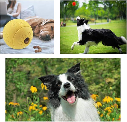 5 Different Functions Interactive Dog Toys, Puzzle Toys, Dog Balls for Medium Large Dogs, Dog Squeaky Balls, Food Treat Dispensing Toys