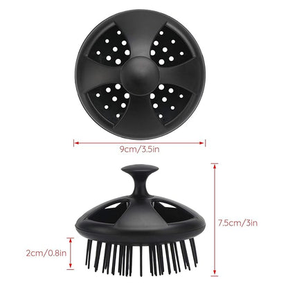 Segbeauty Dandruff Brushes, 2pcs 0.8 inches Long Hard Bristle Scalp Massage Brushes for Thick or Thin 2c to 3b Curly Hair, Shower Comb for Deep Cleaning Beard Pet Grooming Hair Care for Women Men