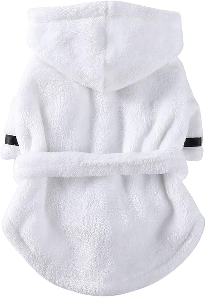 Petyoung Pet Bathrobe Dog Thickened Hooded Bathrobe Quick Drying and Super Absorbent Dog Bath Towel Soft Pet for Puppy Small Dogs Cats