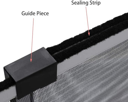 FLYZZZ 4 Packs Adjustable Window Screen Horizontal (15.74''H x 21''-40''W) Expandable Window Screen Medium Replacement for Home