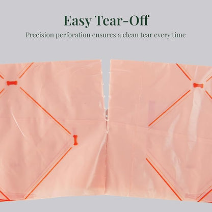 Extra Thick Dog Poop Bags Rolls, Leak-Resistant Pet Waste Bags, 120 Count (8 Rolls), 9x13 in Large, Lavender Scented, Fits Most Dispensers, Pink