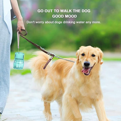Portable Dog Water Bottle for Walking, Leak Proof Foldable Pet Water Bottles Dispenser Bowl Travel Drink Cup for Walking Hiking Traveling