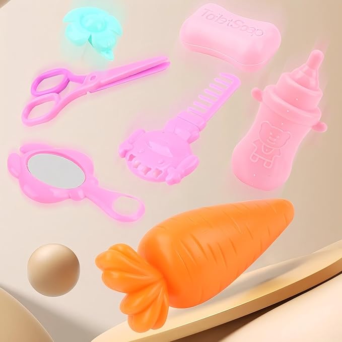 Bunny Toys for Kids Girls, Lager Size Interactive Plush Rabbit Pet Stroller Toy, Electronic Bunny Can Walk Bark, Pretend Play Baby Doll Stroller, Pet Toy Stroller（7.67 * 11.11 * 20.07inch）