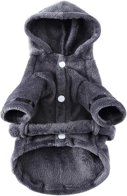 Luxury Soft Flannel Pajamas Puppy Quick Drying Bath Robe Super Absorbent Towel for Small Dogs & Cats