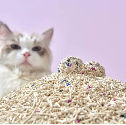 Michu Tofu Cat Litter Natural Clumping Tofu Cat Litter 5.5lb/88oz 5 Scents (Original + Mixed, 2 Pack)