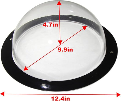 Dog Fence Window - Clear View Dome Pet Peek Window - 12.4in for Dog/cat/Horse,Even Children (2 Pack)