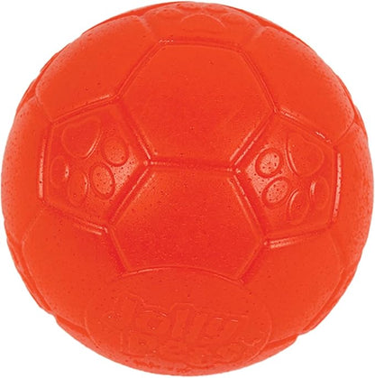 Jolly Pets Mini Jolly Soccer Ball; Floating-Bouncing Dog Toy; 3" Orange (Pack of 2)