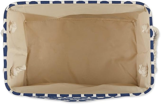 Bone Dry Pet Storage Collection Lattice Paw Print, Nautical Blue, Large Rectangle