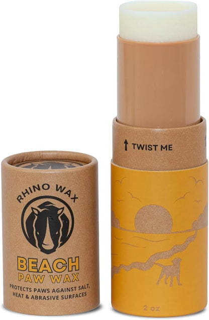 Dog Paw Beach Wax 2oz - Protects Against Sharp Rocks, Hot Sand, Glass, Coral, or Other Hazards at Beaches - Moisturizes and Improves Elasticity - Lick Safe - Natural Ingredients - USA Made