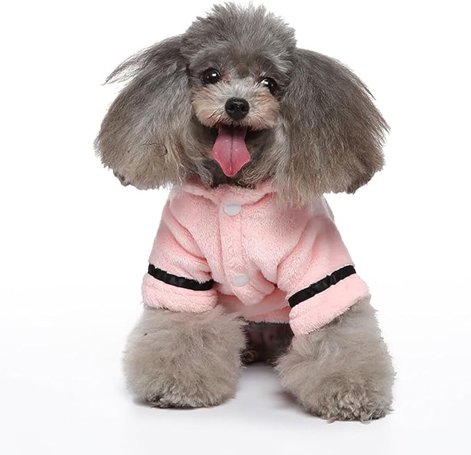 Luxury Soft Flannel Pajamas Puppy Quick Drying Bath Robe Super Absorbent Towel for Small Dogs & Cats