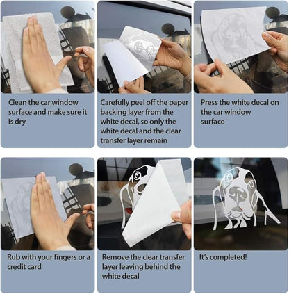 WIRESTER 6 inch Clear Vinyl Decal Sticker Decoration for Car Window (Or Any Flat Surface) - Wrinkled Skin Sphynx