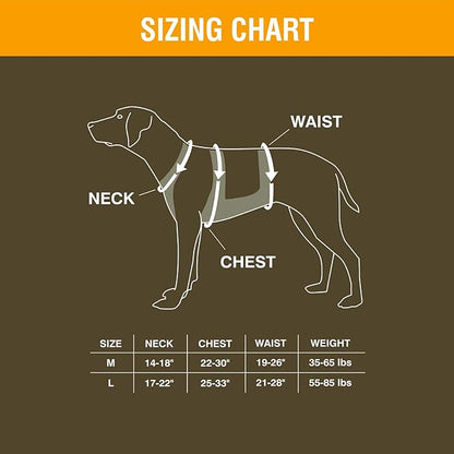 Browning Pet Vests, Hi Vis Safety Vests for Dogs, Safety Orange, Medium, Chest Protection Vest