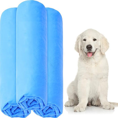 Tatuo 3 Pieces Pet Absorbent Dog Bath Towel 25.2 x 16.34 Inch Quick Drying Pet Shower Grooming Towel Machine Washable Suitable for Any Size Dogs Cats
