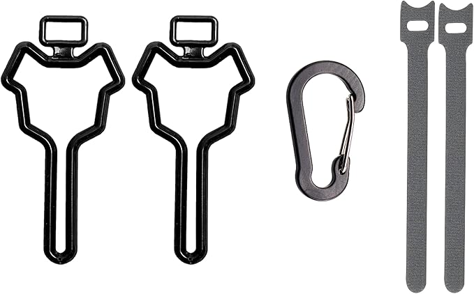 Dog Poop Bag Holder, Waste Bag Holder, Dog Poop Bag Carrier, Hand Free Holder (2 pack, Black)