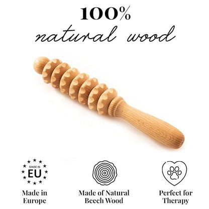 tuuli Wooden Pet Massager Massager for Dogs, Cats, Horses, Massage Brush, Short or Long Hair